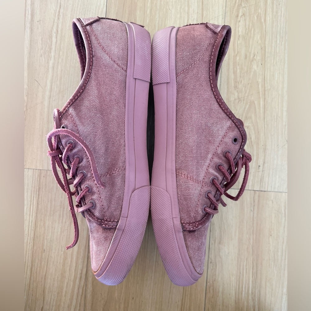 Frye sneakers Gia canvas low lace, pink/mauve size 9